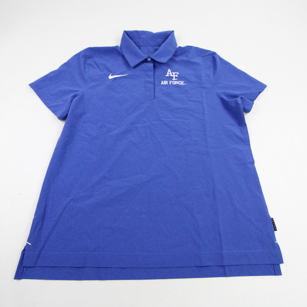 Air Force Falcons Nike Dri-Fit Polo Women's Blue Used L-TOPS-126049