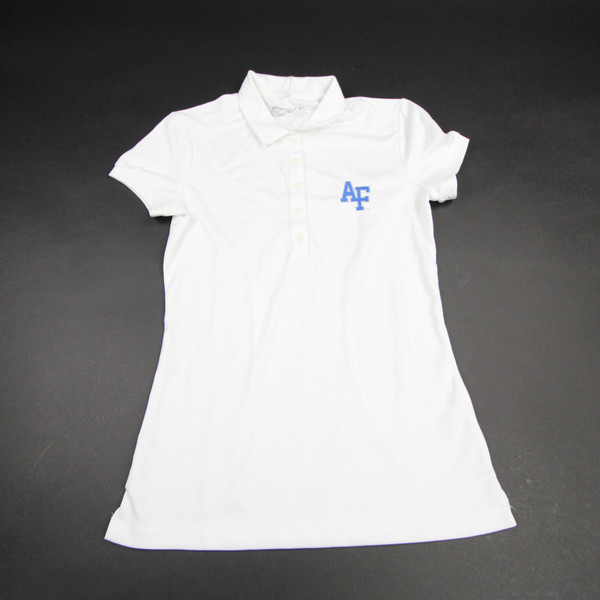Air Force Falcons Nike Golf Polo Women's White Used-TOPS-126588