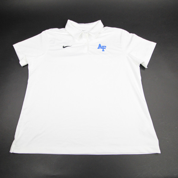 Air Force Falcons Nike Polo Women's White Used-TOPS-127163