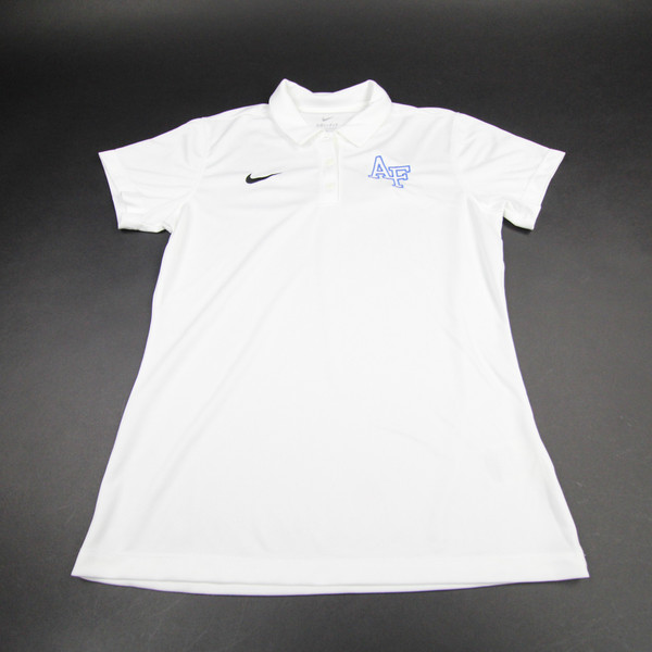 Air Force Falcons Nike Dri-Fit Polo Women's White Used M-TOPS-127164