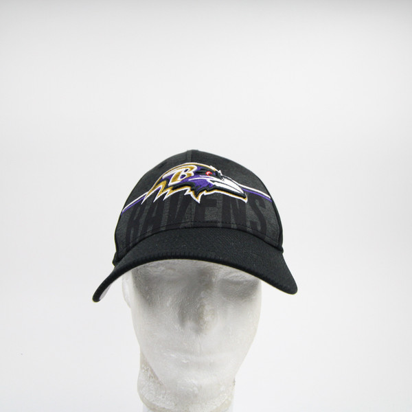 Baltimore Ravens New Era 39thirty Fitted Hat Unisex Black Used MD/LG-HATS-012070
