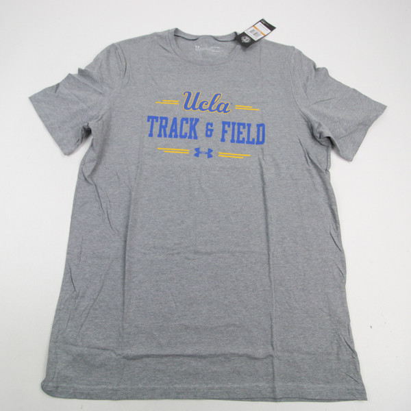 UCLA Bruins Under Armour HeatGear Short Sleeve Shirt Men's Gray New S-TOPS-128522