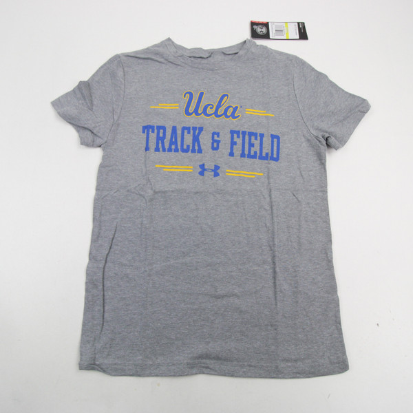 UCLA Bruins Under Armour HeatGear Short Sleeve Shirt Youth Gray New M-TOPS-128536