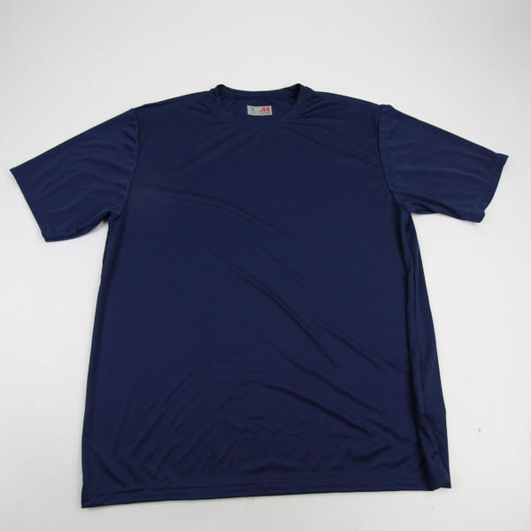 A4 Short Sleeve Shirt Men's Navy Used XL-TOPS-128806