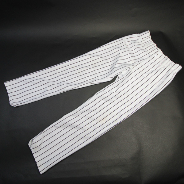 adidas Baseball Pants Men's White/Striped Used-PNTS-026923