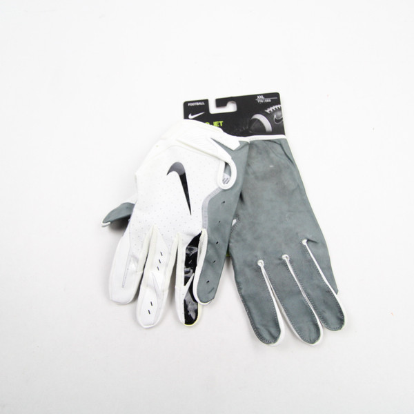 Nike Gloves - Receiver Men's White/Gray New with Tags-EQPT-004591