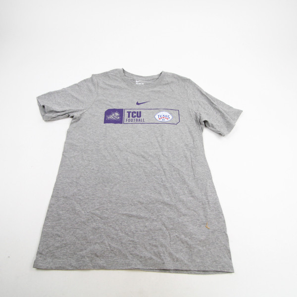 TCU Horned Frogs Nike Nike Tee Short Sleeve Shirt Men's Gray New XL-TOPS-130331