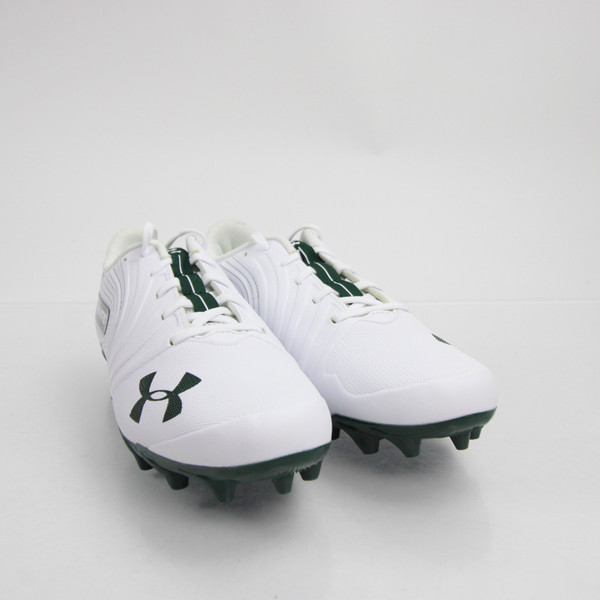 Under Armour Nitro Football Cleat Men's White/Green New without Box 13-CLEA-011407