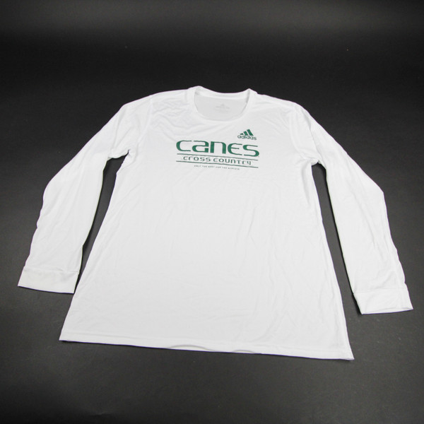 Miami Hurricanes adidas Creator Long Sleeve Shirt Women's White New-TOPS-131134