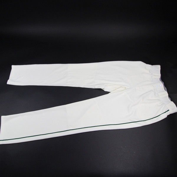 Miami Hurricanes adidas Baseball Pants Men's Cream/Dark Green Used-PNTS-027763
