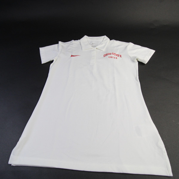 Ohio State Buckeyes Nike Dri-Fit Polo Women's White New S-TOPS-135685