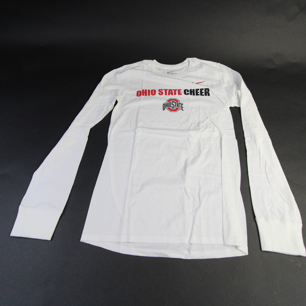 Ohio State Buckeyes Nike Nike Tee Long Sleeve Shirt Men's White Used XS-TOPS-135964