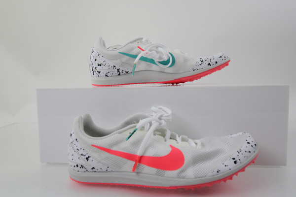 Nike Zoom Track Cleat Men's White/Pink New without Box 8.5-CLEA-012452