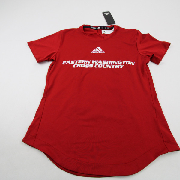 Eastern Washington Eagles adidas Short Sleeve Shirt Women's Red New XS-TOPS-138255