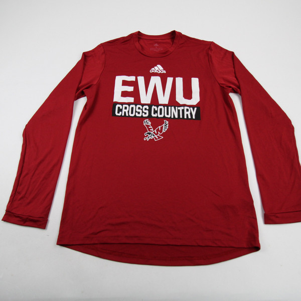 Eastern Washington Eagles adidas Aeroready Long Sleeve Shirt Men's Red New S-TOPS-138295