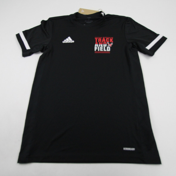 Eastern Washington Eagles adidas Aeroready Short Sleeve Shirt Men's Black New-TOPS-138322
