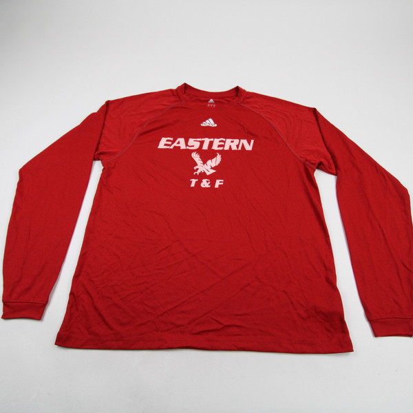 Eastern Washington Eagles adidas Long Sleeve Shirt Women's Red Used S-TOPS-138646
