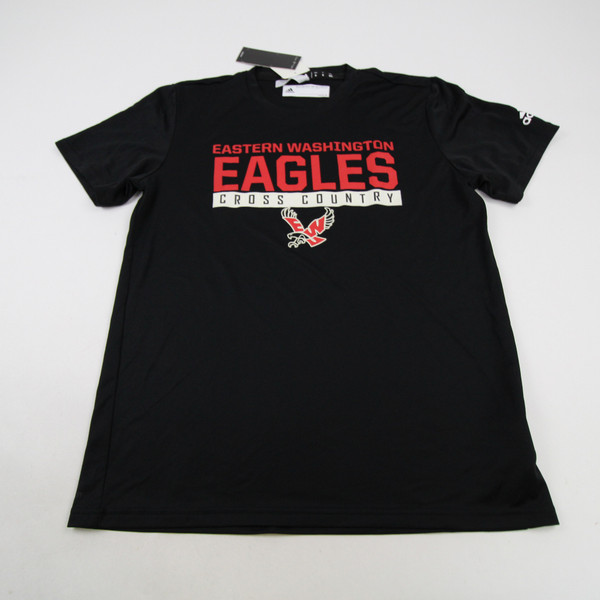 Eastern Washington Eagles adidas Short Sleeve Shirt Men's Black New-TOPS-138805