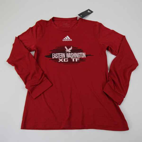 Eastern Washington Eagles adidas Aeroready Long Sleeve Shirt Women's Red New-TOPS-138387