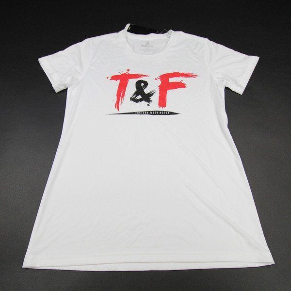 Eastern Washington Eagles adidas Short Sleeve Shirt Men's White New-TOPS-138459