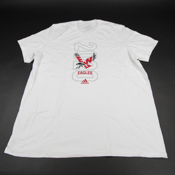 Eastern Washington Eagles adidas Short Sleeve Shirt Men's White New-TOPS-138358