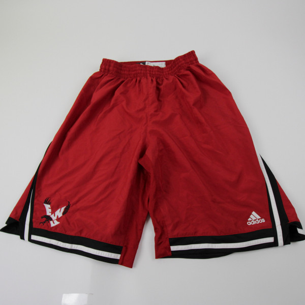 Eastern Washington Eagles adidas Game Shorts Men's Red Used-SHOR-029971
