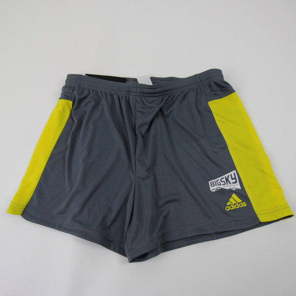 adidas Athletic Shorts Women's Gray/Yellow New with Tags L-SHOR-029982