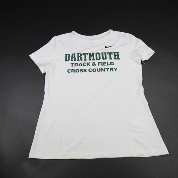 Dartmouth Big Green Nike Dri-Fit Short Sleeve Shirt Women's White New-TOPS-138558