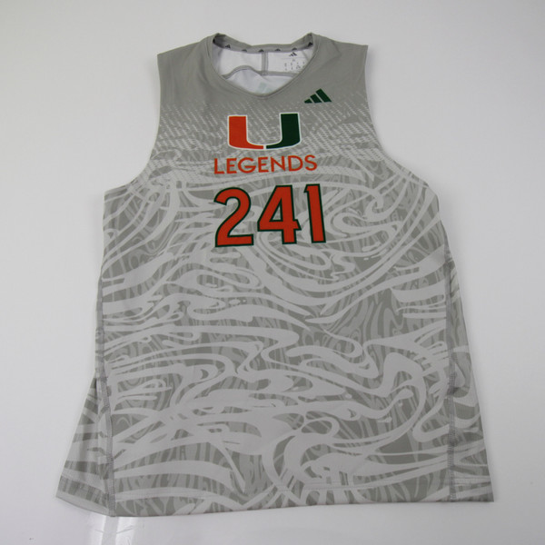 Miami Hurricanes adidas Sleeveless Shirt Men's Dark Gray New-TOPS-139792