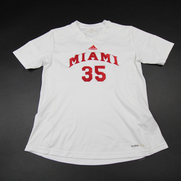 Miami RedHawks adidas Climacool Game Jersey - Soccer Women's White Used M-JRSY-008189