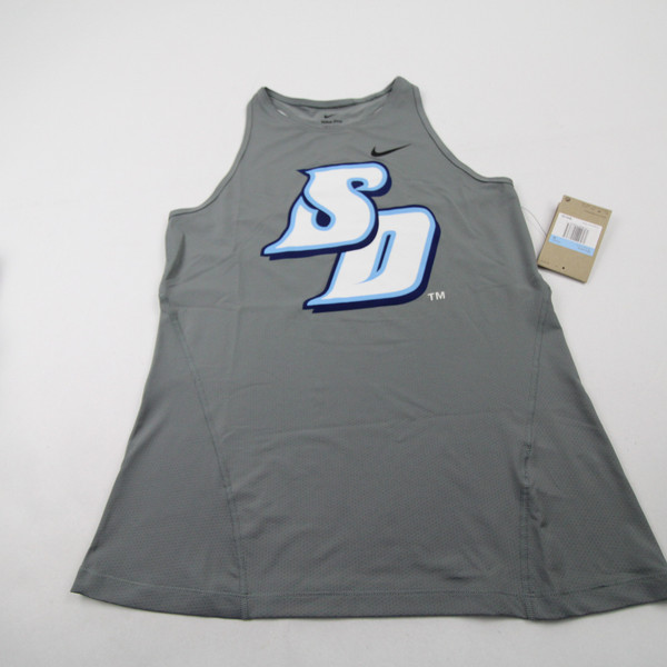 San Diego Toreros Nike Pro Dri-Fit Sleeveless Shirt Women's Dark Gray New M-TOPS-140090