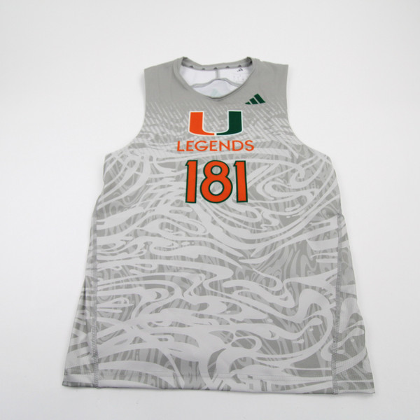 Miami Hurricanes adidas Sleeveless Shirt Men's Dark Gray New-TOPS-140206