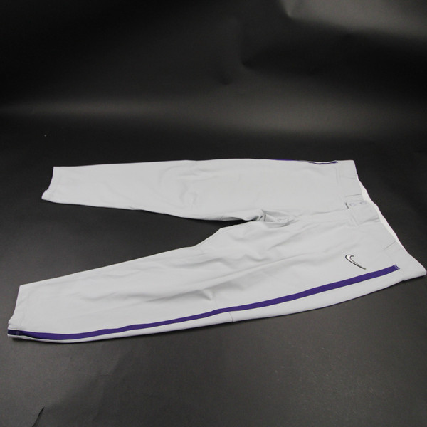 Kansas State Wildcats Nike Baseball Pants Men's Gray Used-PNTS-029236