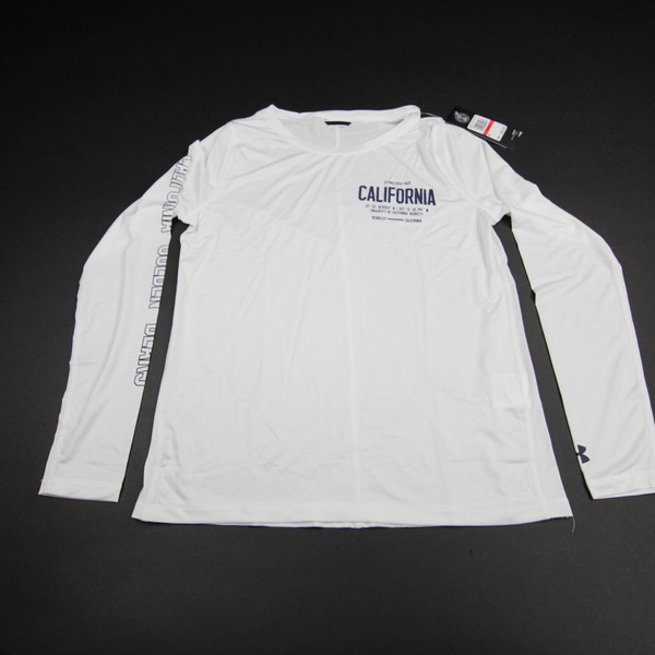 California Golden Bears Under Armour Long Sleeve Shirt Women's White New XS-TOPS-142516