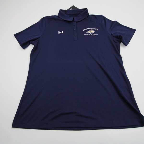Montana State Bobcats Under Armour Polo Women's Navy New-TOPS-142617
