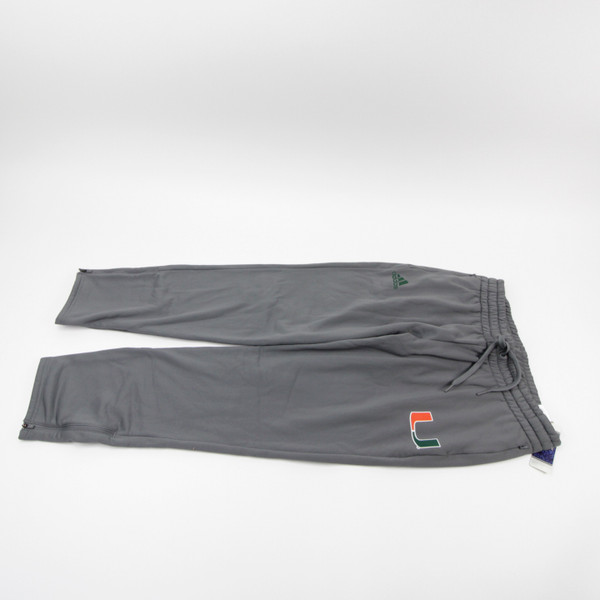 Miami Hurricanes adidas Athletic Pants Women's Gray New-PNTS-029733