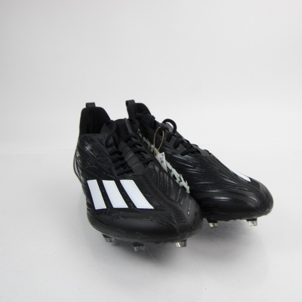 adidas adizero Football Cleat Men's Black/White New without Box-CLEA-013196