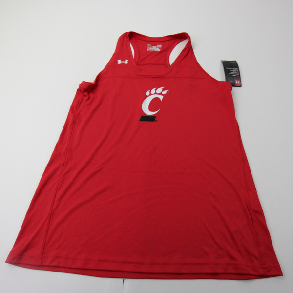 Cincinnati Bearcats Under Armour Sleeveless Shirt Women's Red New L-TOPS-143953