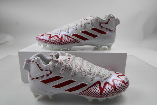 adidas Freak Football Cleat Men's White/Red New without Box-CLEA-013223
