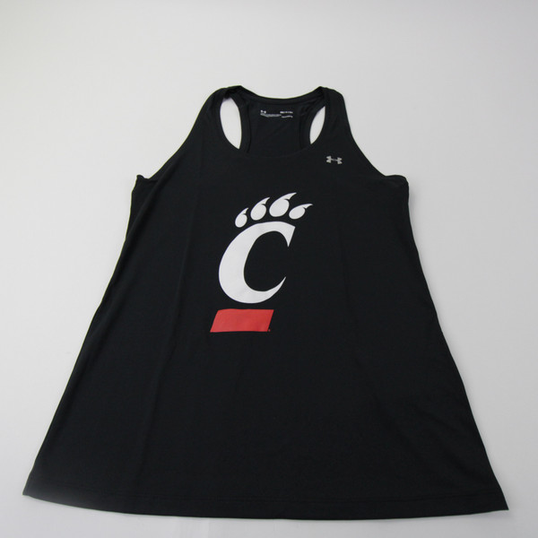 Cincinnati Bearcats Under Armour Sleeveless Shirt Women's Black New S-TOPS-144008