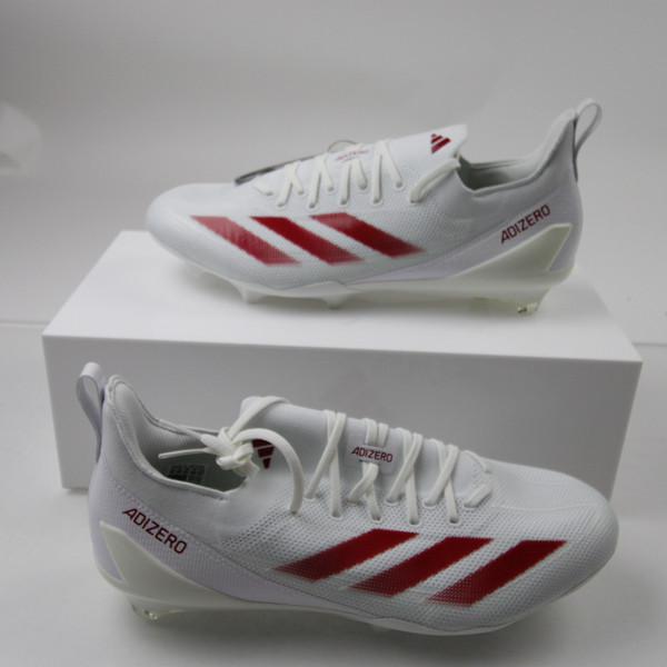 adidas adizero Football Cleat Men's White New without Box 14 CLEA-013176