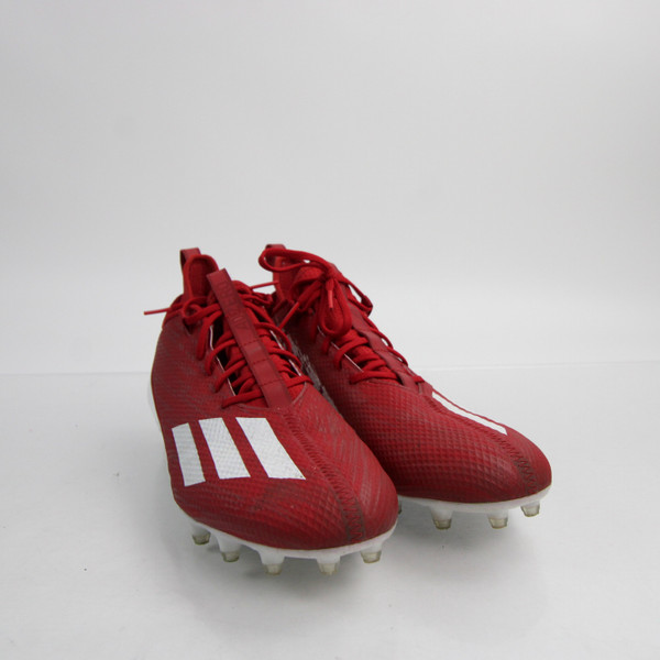 adidas adizero Football Cleat Men's Red/White Used 13-CLEA-013315