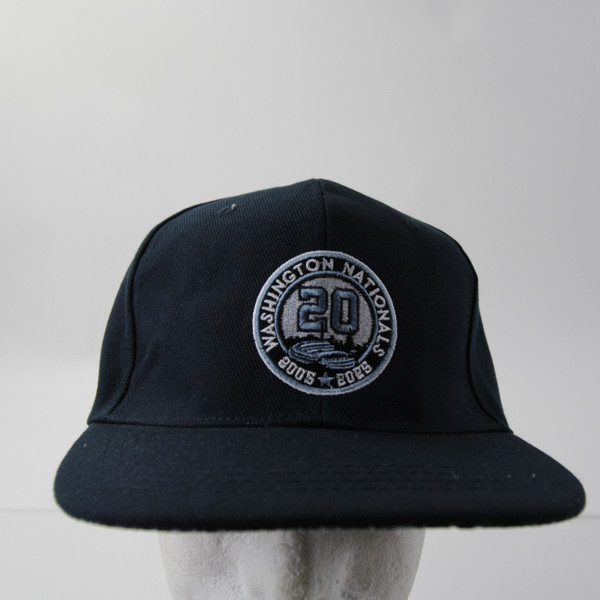 Washington Nationals Unbranded Snap-Back Hat Unisex Navy Used OSFA-HATS-013350