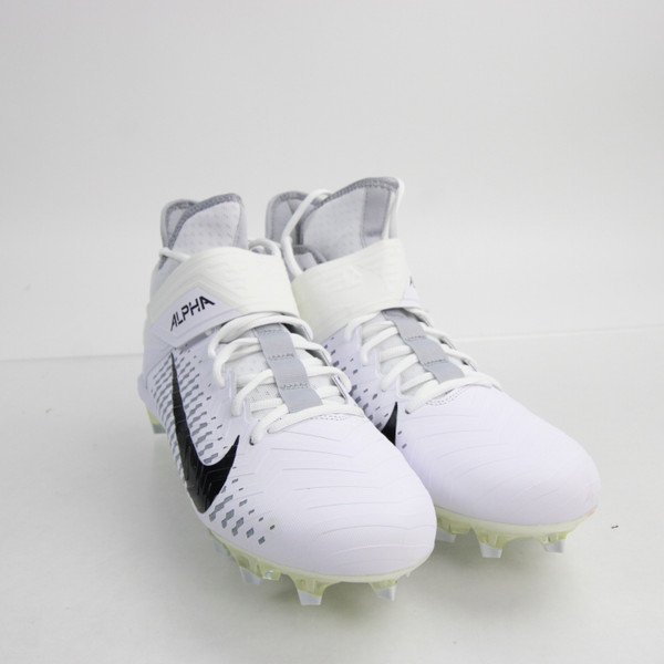Nike Alpha Menace Football Cleat Men's White New without Box Multiple Sizes CLEA-013353