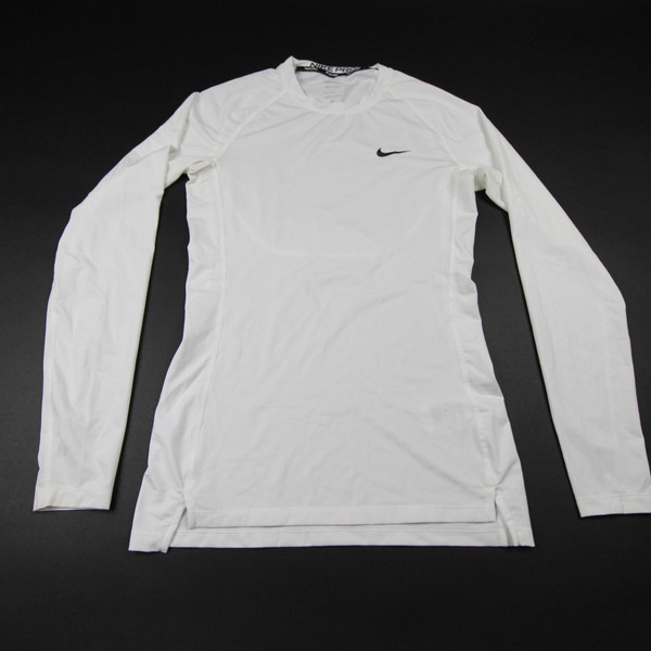 adidas Long Sleeve Shirt Men's White Used L-TOPS-143919