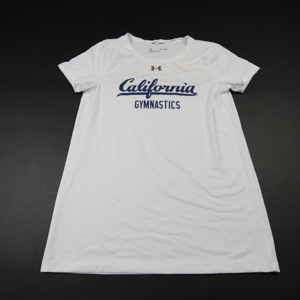 California Golden Bears Under Armour Short Sleeve Shirt Women's White Used XS TOPS-143707