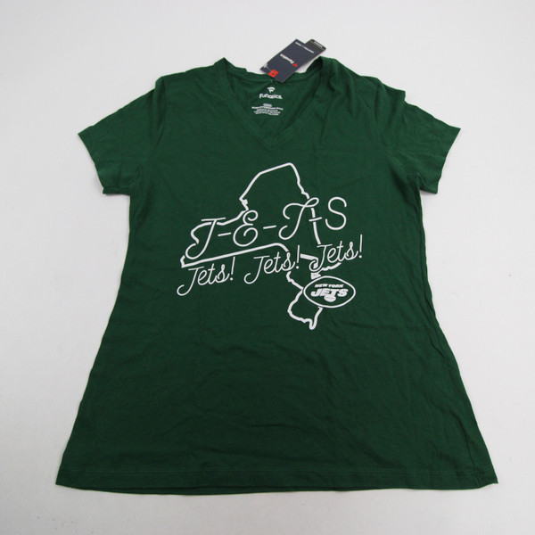 New York Jets Fanatics Short Sleeve Shirt Women's Green New M-TOPS-144473