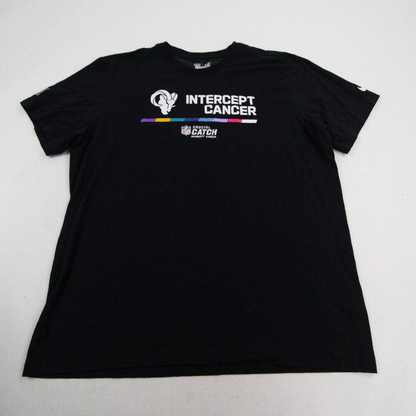 LA Rams Nike NFL On Field Nike Tee Short Sleeve Shirt Men's Black Used M-TOPS-144566