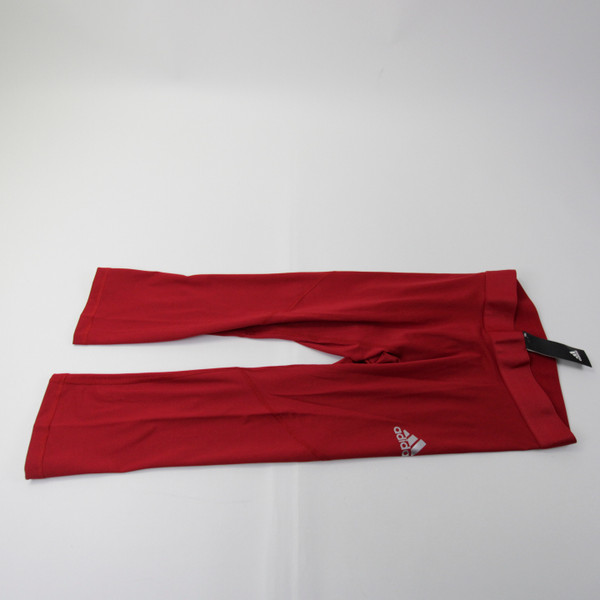 adidas Techfit Compression Pants Men's Red New with Tags-PNTS-029992
