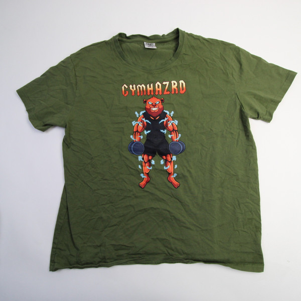 Unbranded Short Sleeve Shirt Men's Olive Used M-TOPS-144792